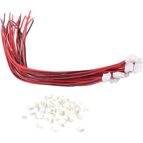 Connecteur électrique ZH1.5 femelle 3 broches, 50 pièces avec fil 28AWG 15cm, fiche mâle incluse, lot de 50, matériel de câblage pour bricolage et réparation (1/5)