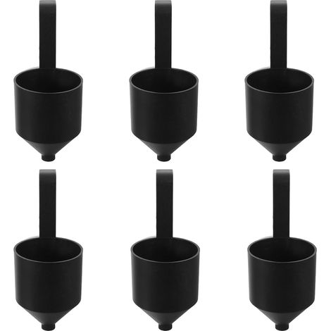 Lot de 6 coupelles de viscosité pour pistolet à peinture - Mesure de l'épaisseur des vernis et laques - Outil réutilisable pour tester la consistance des liquides (1/5)