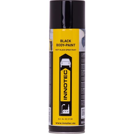Peinture noire carrosserie, 500ml, noir mat (1/5)