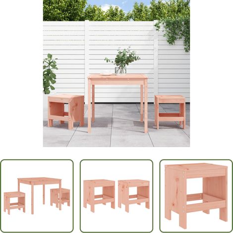 Meubles de jardin - Ensemble de bistrot de jardin 3 pcs bois massif Douglas (1/5)