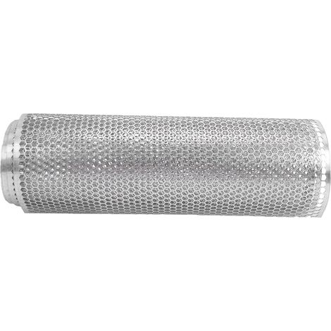 Grille voiture maille, structure trou ruche, pare-chocs avant alliage aluminium argent 40x13 pouces (1/5)