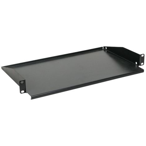 Tablett 1u feste Frontverankerung für Schrank phasak Wand de 450mm Tiefe - Farbe schwarz - Tiefe de das Tablett 268mm
