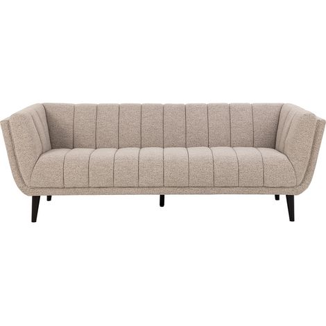 Tampa Sofa 3-Sitzer Bouclé beige.