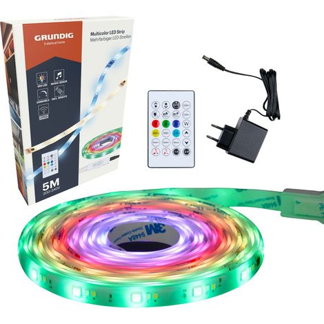 Grundig bande LED Noir H0.3xl1.2xL500cm (1/5)
