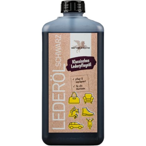 B & E Lederöl - schwarz - 500 ml