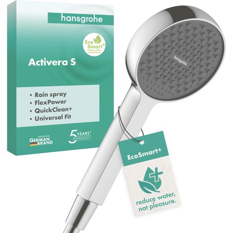 Hansgrohe Activera S - Alcachofa de ducha, EcoSmart+, cromo 28032000 (1/5)