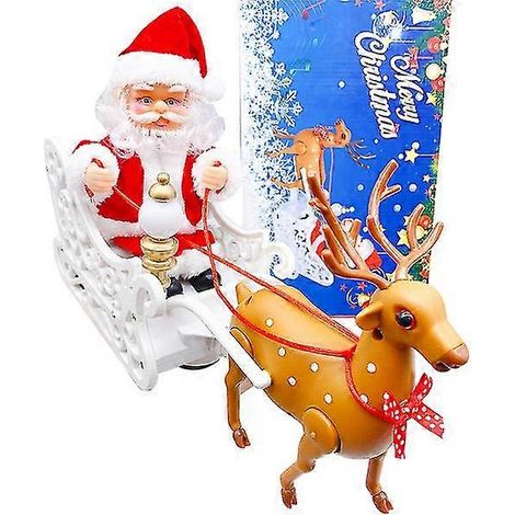 Échelle électrique du Père Noël pour sapin de Noël 2024, décoration intérieure/extérieure, cadeau idéal pour le Nouvel An et les enfants (1/5)