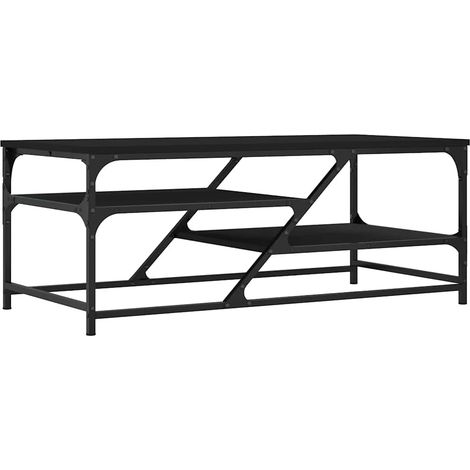 Maison Exclusive - Couchtisch Schwarz 100x49x40 cm Holzwerkstoff