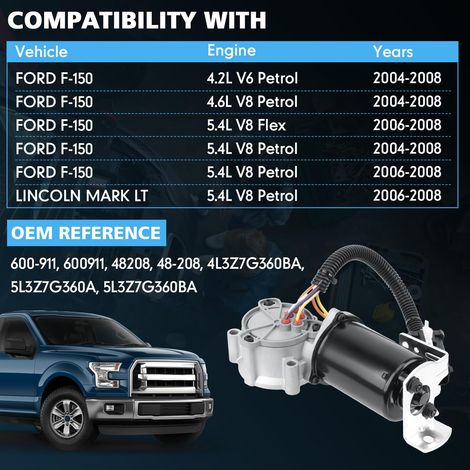 5L3Z7G360A, 8L3Z7G360A, 4L3Z7G360BA und 5L3Z7G360BA sind mit Ford 600911 kompatibel. (1/4)