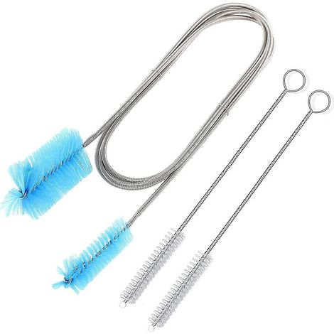 Kit de nettoyage pour poêle à granulés, rallonge inox 1,55 m, courbure max 90° (1/3)
