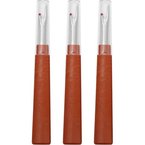Professional Seam Ripper – 3-Piece Set with Stainless Steel Blade and Protective Cap