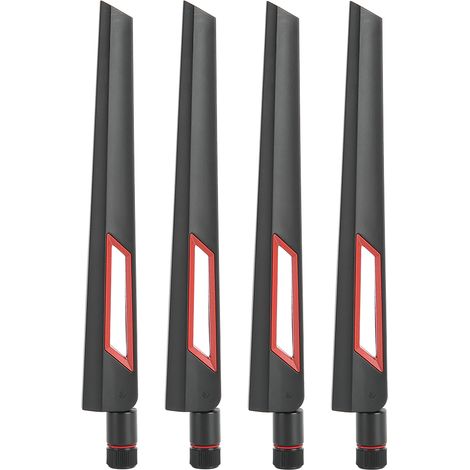 4 pièces Antenne WiFi Omnidirectionnelle SMA Compatible RT-AC68U EX6200 AC15 AC3200 AC66U (1/5)