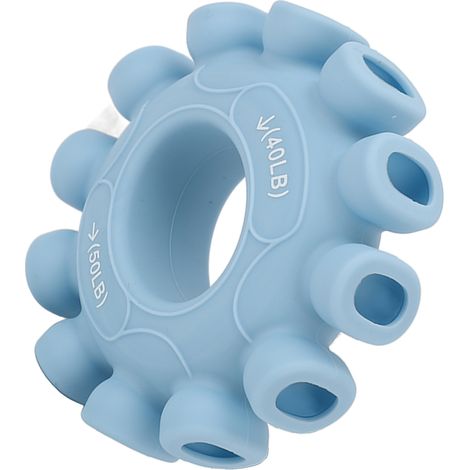 Anneau de musculation Grip Circle Trainer en silicone souple à ventouses, renforcement de la poigne pour la décompression, bleu clair, 18 à 23 kg (1/5)