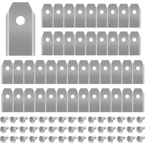 45 x Titanmesser für alle Husqvarn/Automower/Yardforce/Gardena Mähroboter (3g-0,75 mm) Ersatzmesser (1/5)
