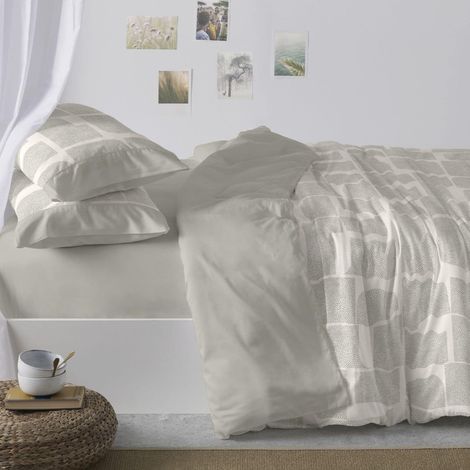 Housses de Couette en Coton Lit de 150 à 160 cm Dimensions Disponibles Design 630 Couleur Laurier 150-160 x 190/200 cm (1/5)