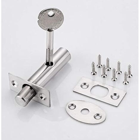 Gestionnaire dissimulé en acier inoxydable, tube invisible avec boulons de verrouillage et quincaillerie de porte dissimulée pour serrures de porte de secours (1/5)