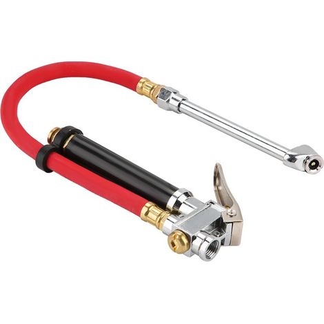 manomètre de pression des pneus de voiture portable, outil de gonflage à double embout pour compresseur d'air (1/5)