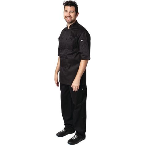 Veste de Cuisine Mixte Cool Vent Montreal Noire - Chef Works (1/5)