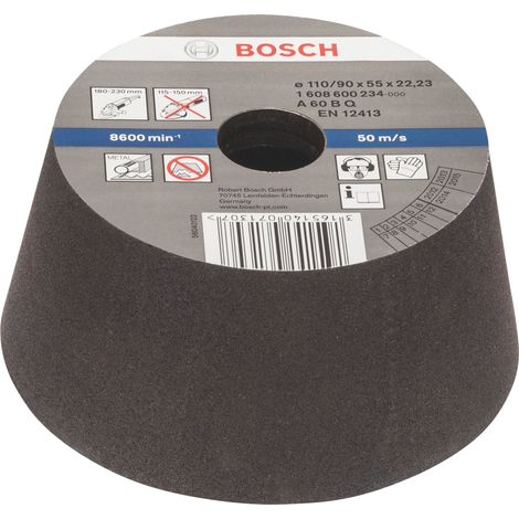 Bosch 1608600234 Llave de vaso cónico de amolar metal / hierro 110x90x55mm G60 (1/2)