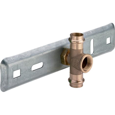 Viega Montageeinh. Sanpress m SC 2218.4 22mmx3/4 x22mm Rotguss (1/3)