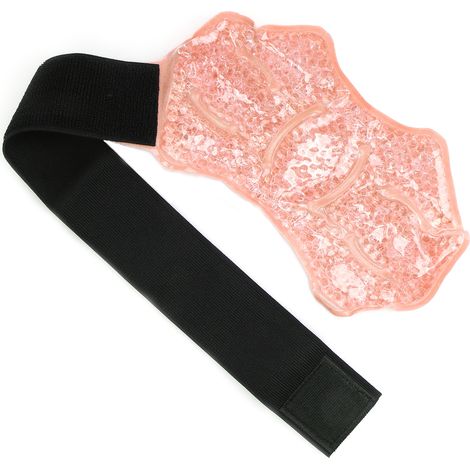Genouillère en gel rafraîchissant réutilisable, compresse chaud/froid, coudière en gel pour soulager la douleur, or (1/5)