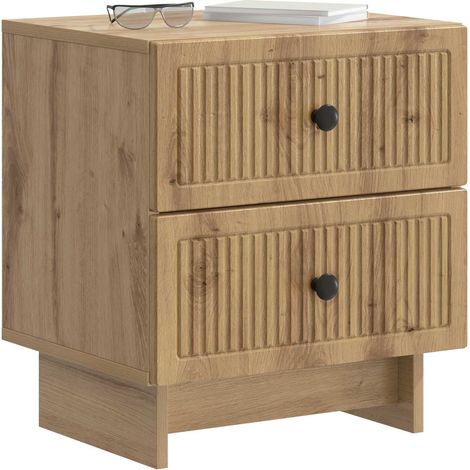 Maison Exclusive - Nachttisch 2 pcs Artisan-Eiche 43 x 34,5 x 47,
