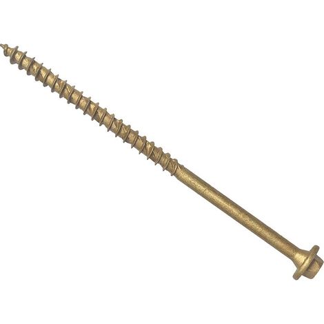 ForgeFix FFTF7100T Hexagonal/TORX Compatible Timber T30 Screws Tan 7x100mm Tub 50 FORTF7100T