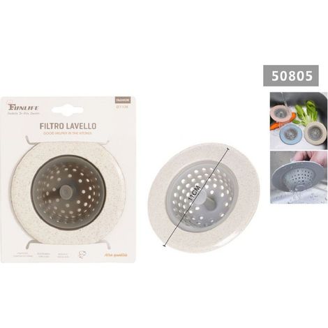 Kaela - Filtro Scarico Tappo Cestello Per Bagno Lavello Cucina In Silicone 11 Cm 50805 - (1/4)