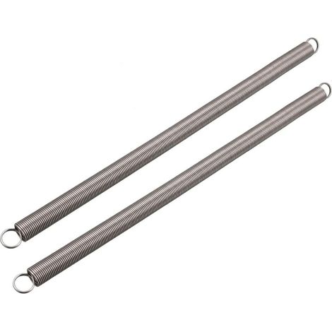 Tension Spring Extension Springs 1.2mm Wire Dia, 14mm OD, 300mm Free Length Spring Steel Small Double Hook 2pcs (1/3)