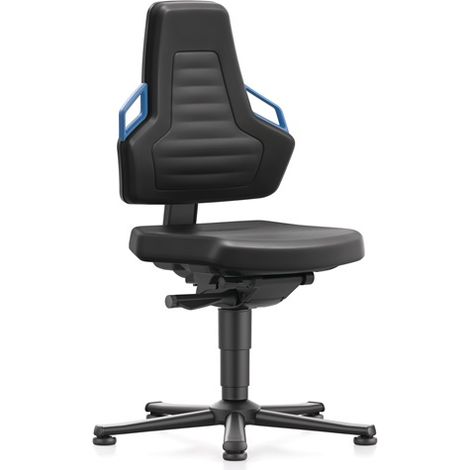 bimos Nexxit mit Gleiter PU-Polster Grifffarbe blau Sitzhöhe 450-600 mm (1/5)