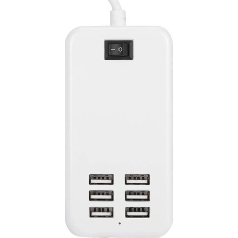 Multi-Geräte-Ladestation, tragbare Schnellladestation mit 4 USB-Anschlüssen, 30-W-Tischladegerät für Zuhause, Büro und Reisen (1/5)