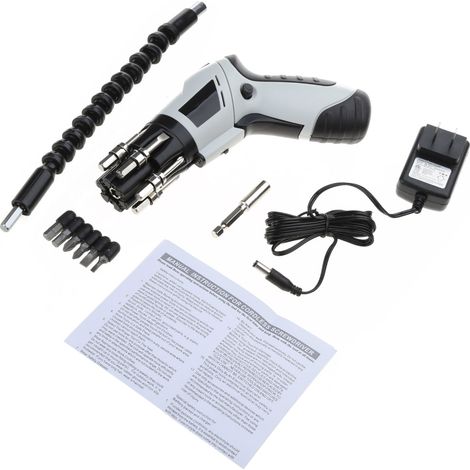 Mini perceuse-visseuse électrique multifonctionnelle rechargeable à batterie nickel-cadmium pour usage domestique