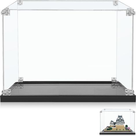Vitrine en Acrylique pour l'architecture pour Château Himeji 21060, vitrine pour 21058 Architecture Cheops Pyramide de Khéops 40 x 40 x 25 cm (boîtier d'affichage Uniquement) (1/5)