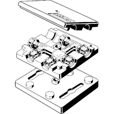 VIEGA 647940 Té croisé avec raccord SC Raxofix (1/3)