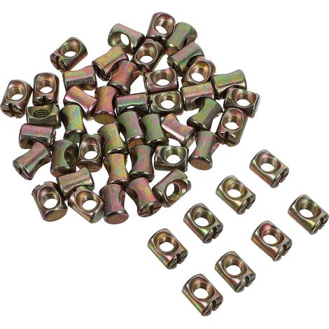 Kit de 50 pièces : écrous cylindriques fendus M6 et ressorts pour (1/5)