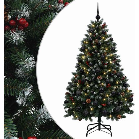 Árbol de Navidad artificial verde con bolas 150 cm 150 LED vidaXL