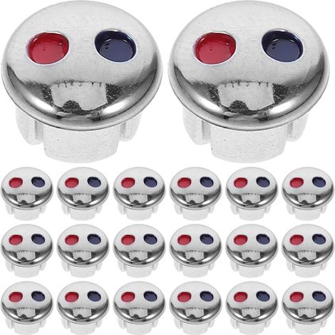 30 Pièces Boutons Indicateurs pour Robinet Rouge (1/5)