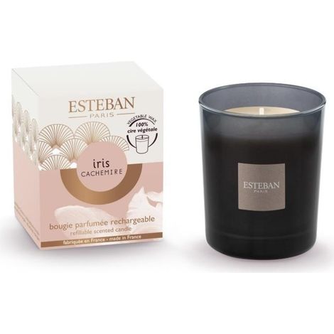 Esteban - Bougie initiale Iris cachemire 180g (1/2)