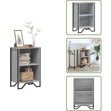 vidaXL Bücherregal Grau Sonoma 50x31x74,5 cm Holzwerkstoff (1/5)