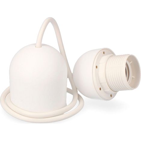 Kit De Suspension Blanc E-27 Longueur 80cm