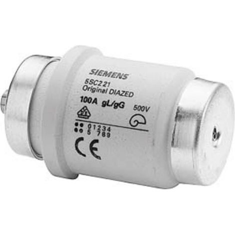 Siemens 5SC211 Inserto fusibile Misura fusibile = DIV 80 A 500 V/AC 3 pz.