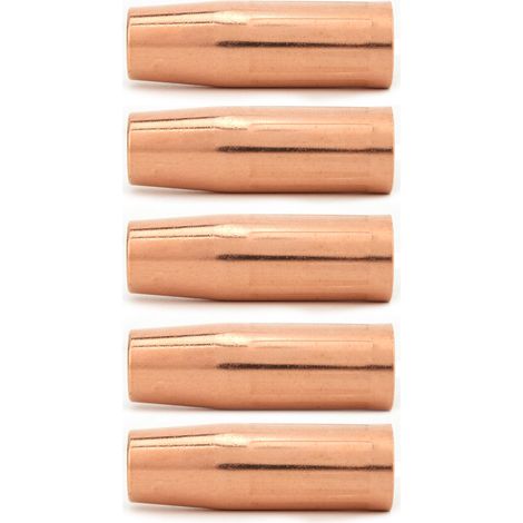 Lot de 5 buses de pistolet de soudage MIG 21-37 3/8 pouces 100L pour Tweco Mini/1 (1/5)