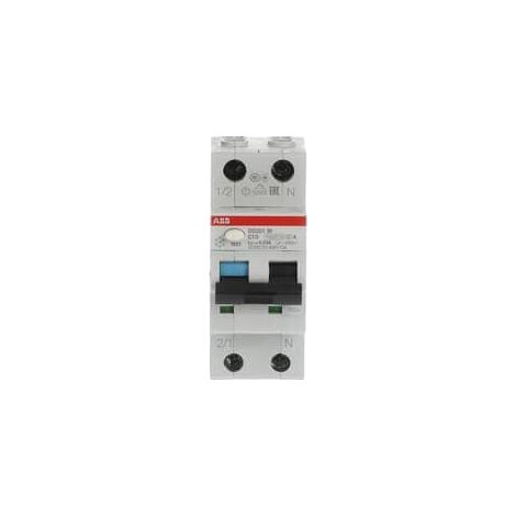 Interruttore differenziale DS201M 1P+N (Neutro a destra) C10 30mA 10kA A - ABB2CSR275180R1104