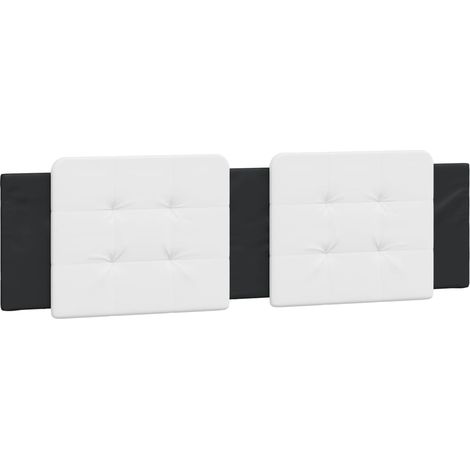 Maison Exclusive - Cuscino Testiera Zadar Bianco e Nero 183 cm in Similpelle (1/5)