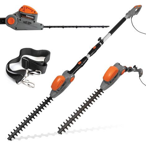 Terratek 2.75m 550W Electric Long Reach Corded Pole Hedge Trimmer Telescopic Extendable Pole 10m Cable (1/5)