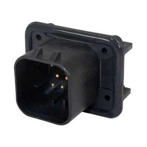 Connettore AmpSeal femmina 8 vie nero da circuito stampato 90° con pin dorato