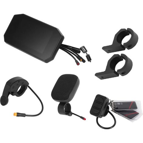 5-Zoll-Zentraldisplay, Daumengasgriff und NFC-Schlüssel für den INOKIM OXO OX Elektroroller (1/5)