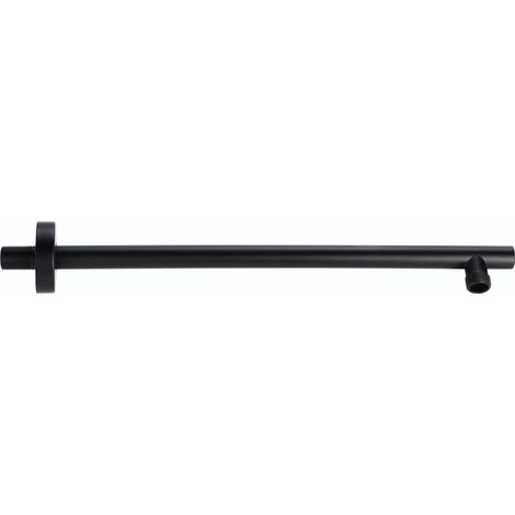 schwarzer 40 cm Designer Brausearm für Regenbrausen (rund) (1/2)