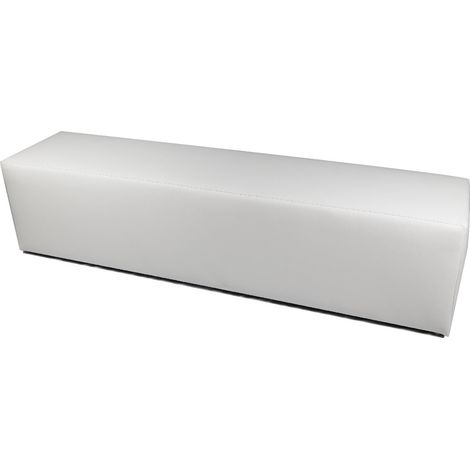 Panca in Similpelle 180x42x44 cm Avalli Bianca
