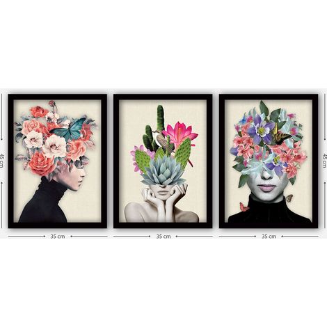 Arte murale incorniciata, cornice per foto Painting Multicolore (1/2)
